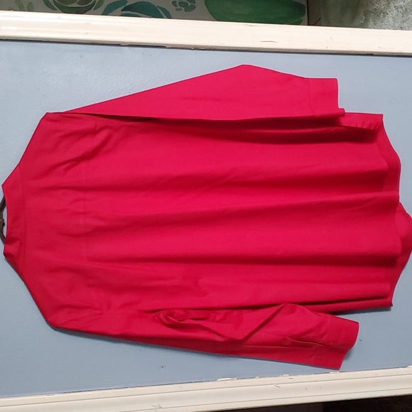 Chico's 100% Cotton Red Button-down Tunic Size 2.5 14 - Picture 4 of 5